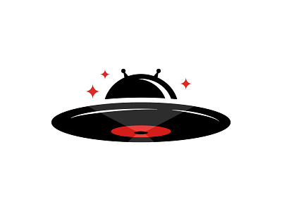 UFO Vinyl Record affinity designer alien branding design entertainment galaxy graphic design illustration logo media record space ufo vector vinyl