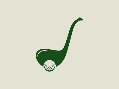 Dino Golf Logo affinity designer branding club design dino dinosaur golf graphic design illustration logo sport stick vector