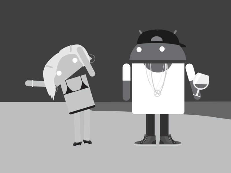 Drunk in Love after effects android androidify beyonce dance drunk in love greyscale