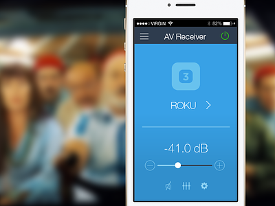 A/V Controller app concept controller ios 7 iphone ui