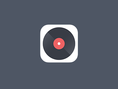 iOS 7 Icon for Lively.fm app flat icon ios 7 ios7 minimal music