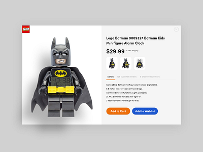 E-commerce Product Detail Page Design Ideas cart ecommerce lego product card product detail ui designs uiux uiuxdesign uxdesign