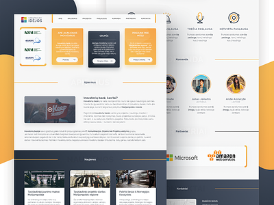 Youth innovations landing page design ui user interface ux web