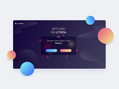 Utopia – User Interface adobe xd adobexd ui uidesign user interface ux web interface webdesign