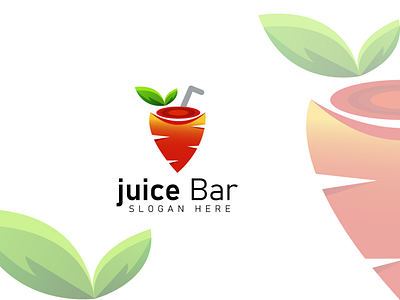 juice bar fresh gfxrakib green juice juice bar logo logodesign natural trendy