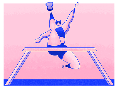 Olympics: Hurdling character hurdles hurdling illustration jump jumping olympian olympics sports stripes textures woman