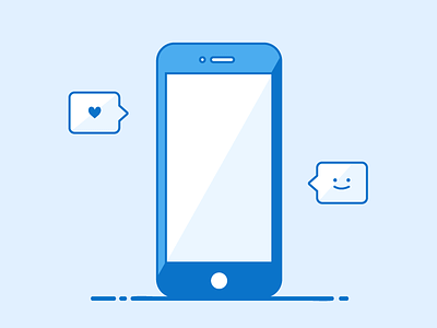 Online appreciation design emoji heart icon icon design illustration iphone logo outlines phone smartphone vector