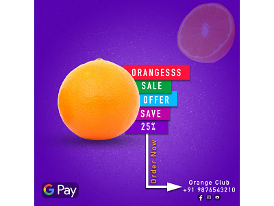 Orange Ad Sample design digital graphic design
