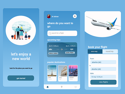 Designing a vacation booking app by shiran on Dribbble