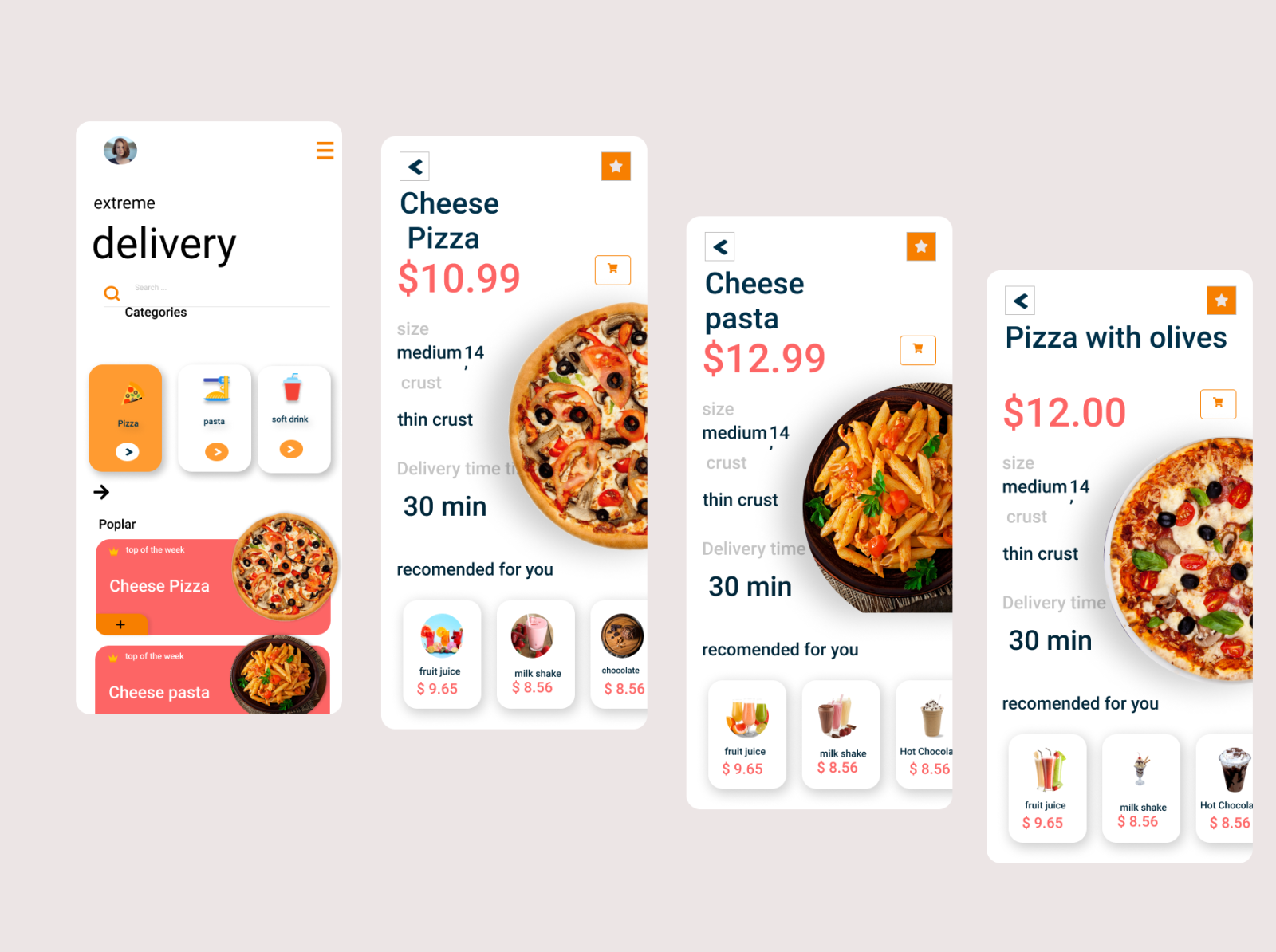 Food order app design by shiran on Dribbble