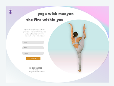 Yoga website design 3d animation app branding business card design graphic design illustration logo motion graphics ui vector