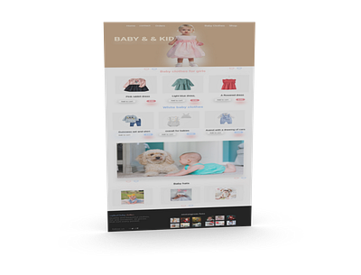 Website design for buying baby clothes 3d animation app branding business card design graphic design illustration logo motion graphics ui vector