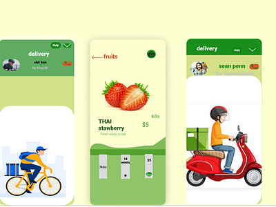 Fruit buying app design app branding business card design graphic design illustration logo motion graphics ui vector