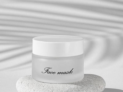 Product branding on face cream