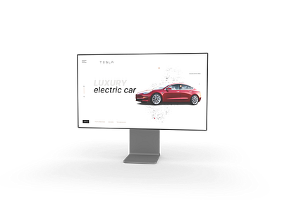 Tesla car website design 3d animation app branding business card design graphic design illustration logo motion graphics ui vector