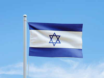 Israel flag logo design