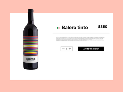 Website design for purchasing a bottle of wine 3d animation app branding business card design graphic design illustration logo motion graphics ui vector