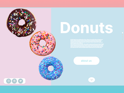 Design a page for purchasing donuts 3d animation app branding business card design graphic design illustration logo motion graphics ui vector