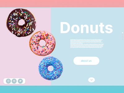 Design a page for purchasing donuts