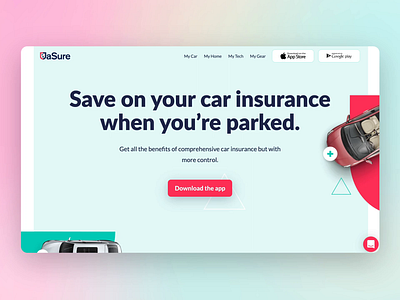 JaSure Insurtech Website & Branding branding design illustration ui web website website design