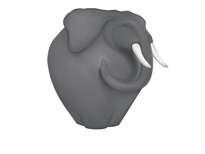 Elephant Digital Sculpture