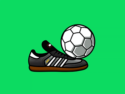 Keepie Uppies badge cleat emblem flat flat design graphic design icon illustration logo shoe soccer sports