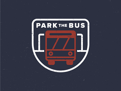 Park the Bus badge design drawing emblem flat icon identity illustration logo park the bus soccer sports