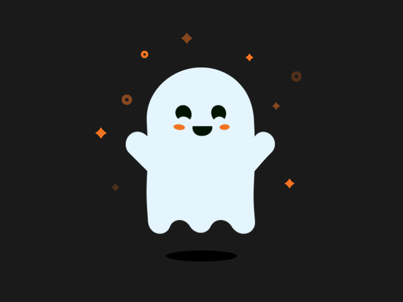 Spooky Ghost animation character creature drawing festive flat flat design ghost ghost party halloween holiday icon icon animation icon artwork illustration lockup logo scary spooky supernatural