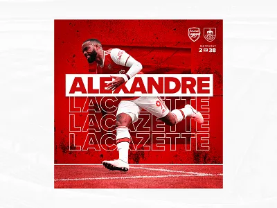 Arsenal – Matchday 2 | 38 2d design ad advertising arsenal arsenal fc artwork branding digital art epl flat design premier league professional soccer soccer social graphic social media sport graphic sports sports design typography web design