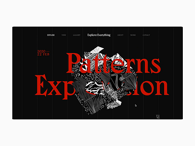 Explore & Experiment african dark layout pattern red typography ui uidesign ux ux design