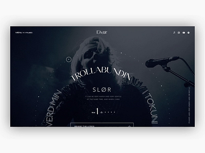 Eivør - screens album eivor faroe islands music music app music player musician typography ui uiux website