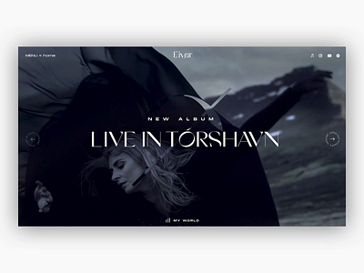 🔈Eivør - animated experiments eivor faroe islands kinetic music music player musician serif sound typography ui ux