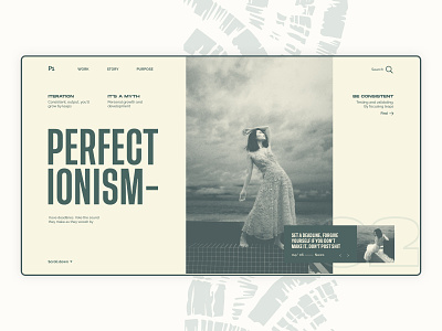 Perfectionism #1 aged daily layout oldschool oldstyle psychology retro serif type typography ui uidesign ux