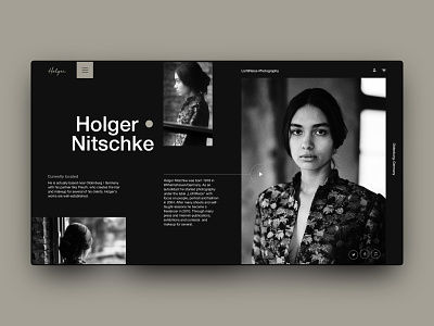Holger Nitschke .v1 branding concept daily design grey greyscale grid logo old photography portfolio type typography ui ux