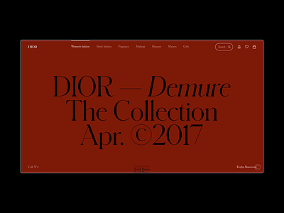 Demure, Dior - Art Direction art direction brand brand identity branding daily dark design fashion idk layout logo model serif snake type typography ui uidesign ux