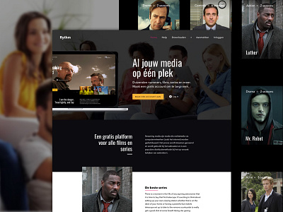 Media streaming platform media movie show streaming ui ux