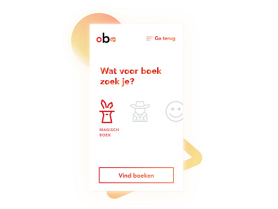 Choose a book genre book genre swipe touch ui ux