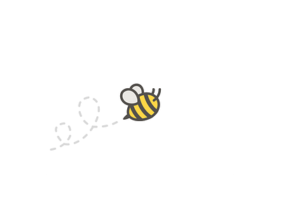 Bee Logo bee branding buzz flying insect javin ladish logo logomark stripes yellow