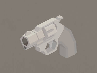 Tiny Revolver isometric vector weapon