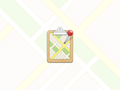 Unused Map Icon clipboard icon illustration javin ladish map pin wood