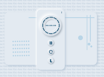 tic-toc adobe adobexd design graphic design neumorphic neumorphism photoshop trend ui vector