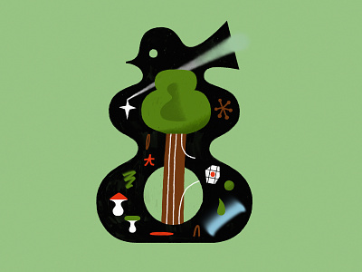 Poster for www.artistssavingforests.com abran bird design forest graphic design illustration nature save symbol