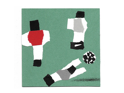 Start! abran animation art collage design drawing football game graphic design illustration
