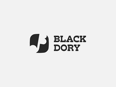 Black Dory branding design icon logo
