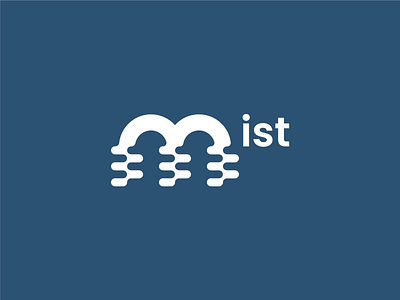 Mist branding design icon logo minimal