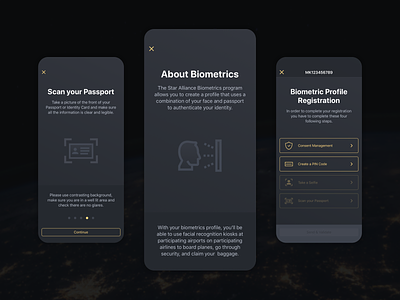 Seamless Onboarding airlines airport app app design application aviation biometric biometrics face recognition flying gold member lufthansa mobile mobile app nagarro profile star alliance tech user experience user interface