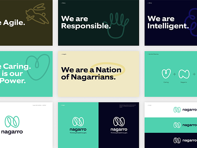 Nagarro Rebranding brand branding brandmark caring design graphic design illustration logo nagarro strategy thinking breakthroughs