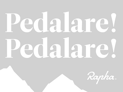 Pedalare! Pedalare!