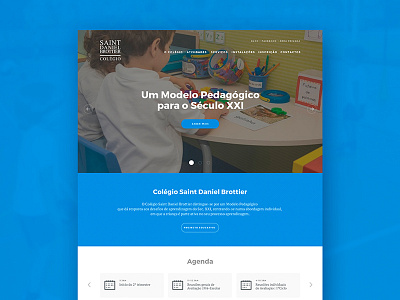 Saint Daniel Brottier College Website interface user