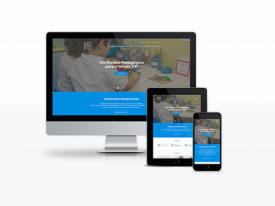 Saint Daniel Brottier College Website interface user